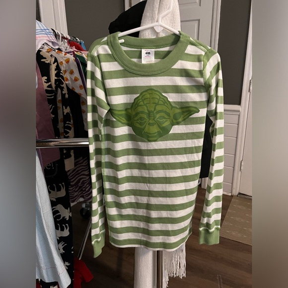 Hanna Anderson size 8 girls/boys yoda pjs 100% organic cotton - Picture 1 of 4